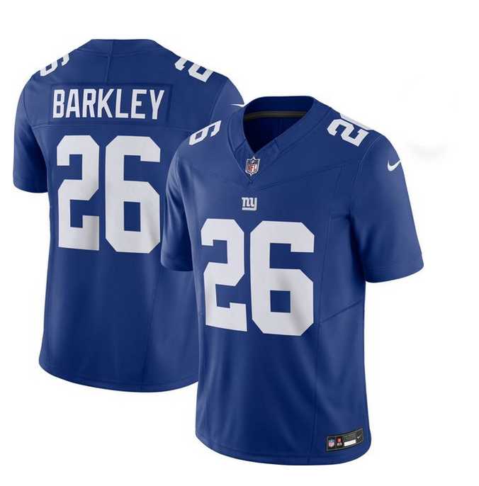 Men & Women & Youth New York Giants #26 Saquon Barkley Blue 2023 F.U.S.E. Vapor Untouchable Limited Stitched Jersey->new york jets->NFL Jersey
